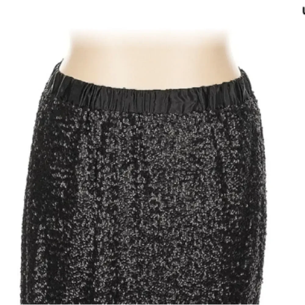 Lane Bryant Black Sequin Skirt